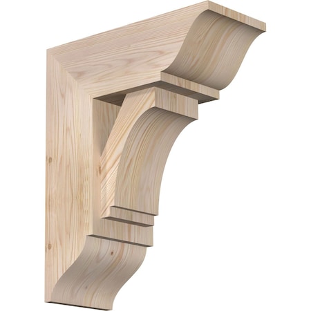 Ekena Millwork Imperial Traditional Smooth Bracket w/ Offset Brace, Douglas Fir, 7 1/2"W x 18"D x 22"H BKT0806X18X22IMP01SDF
